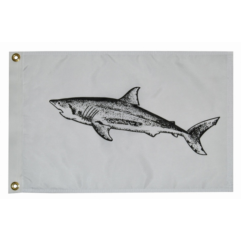 Taylor Made 12 x 18 Shark Flag  Boat Box