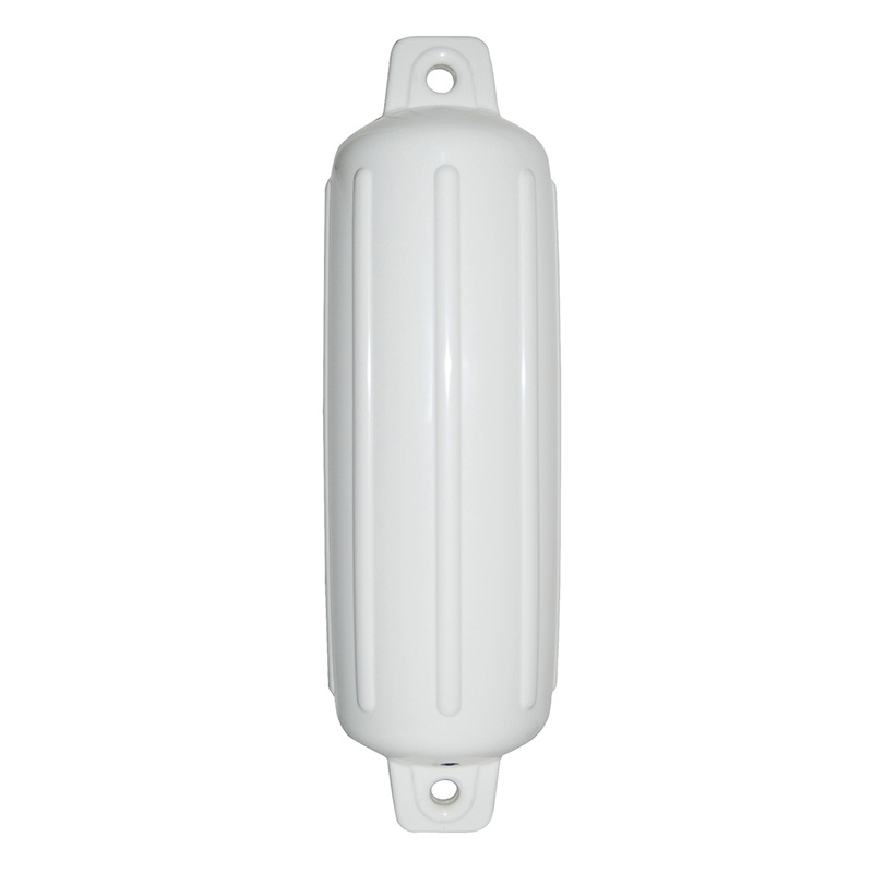 Taylor Made Storm Gard 8.5 x 27 Inflatable Vinyl Fender  White  Boat Box