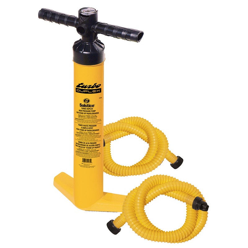 Solstice Watersports Turbo Duplex High Pressure Pump w/Gauge & 2 Hoses  Boat Box