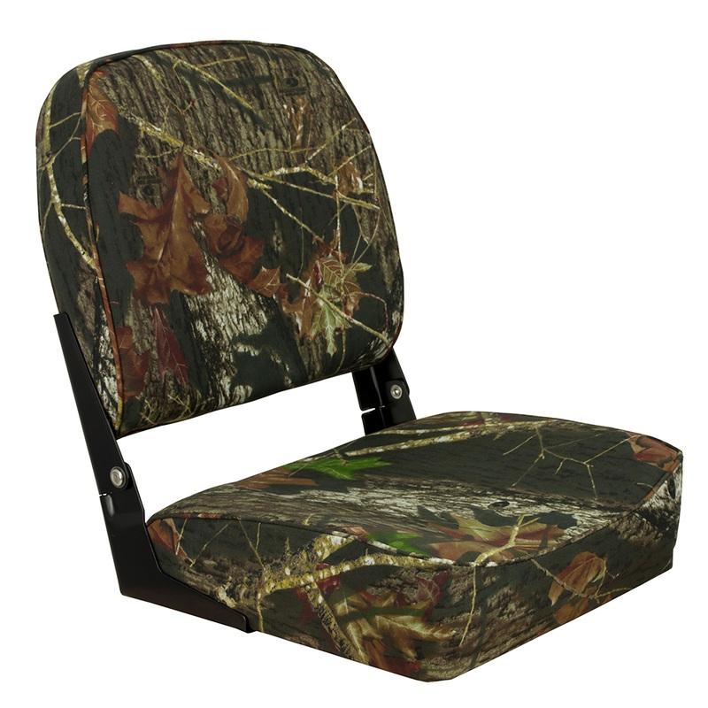 Springfield Economy Folding Seat  Mossy Oak Camo  Boat Box