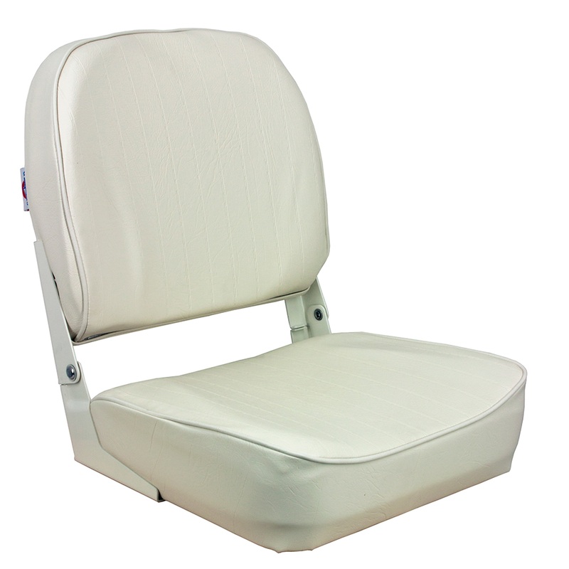 Springfield Economy Folding Seat  White  Boat Box