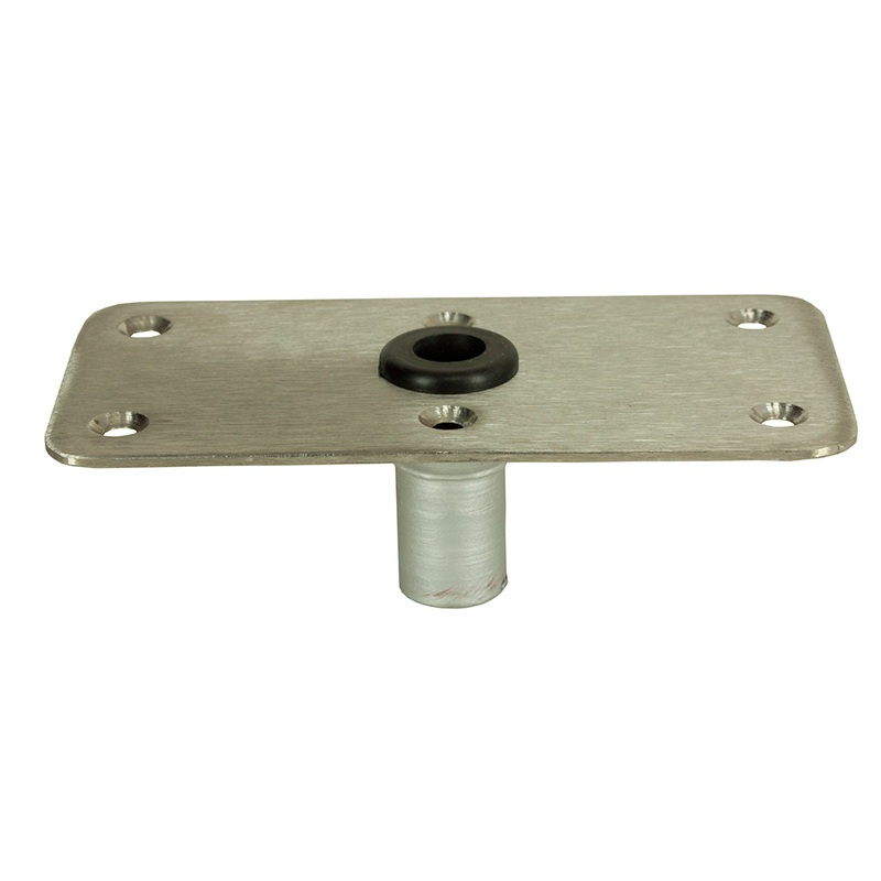 Springfield KingPin 4 x 8  Stainless Steel  Rectangular Base (Standard)  Boat Box
