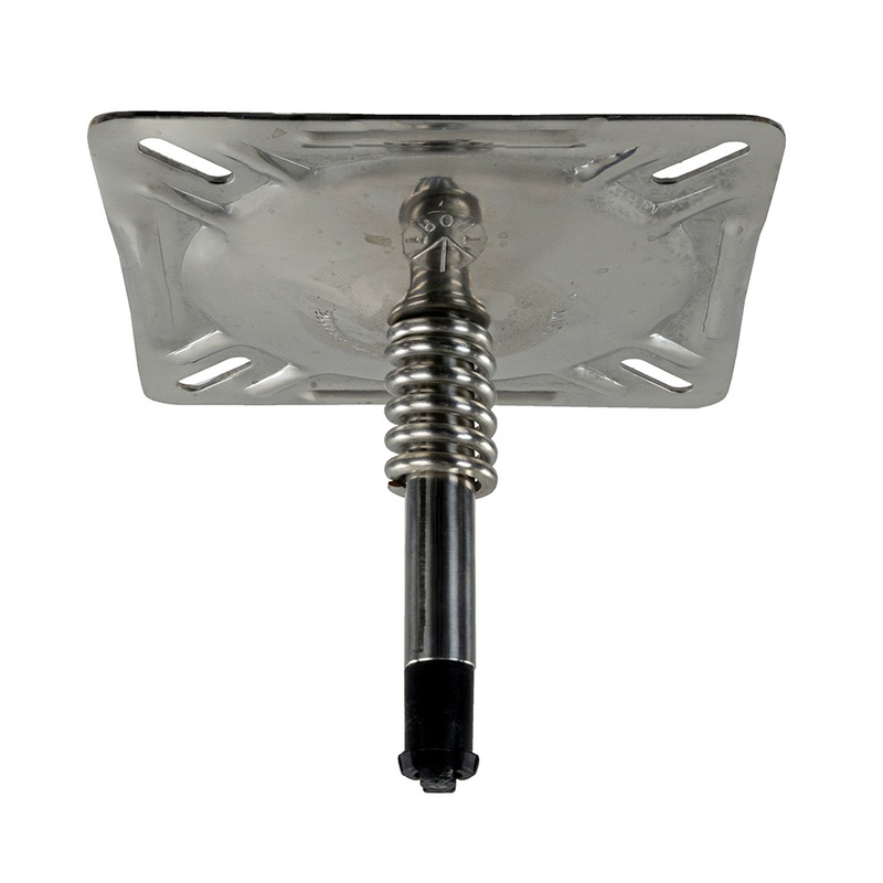 Springfield KingPin 7 x 7 Seat Mount w/Spring  Polished  Boat Box
