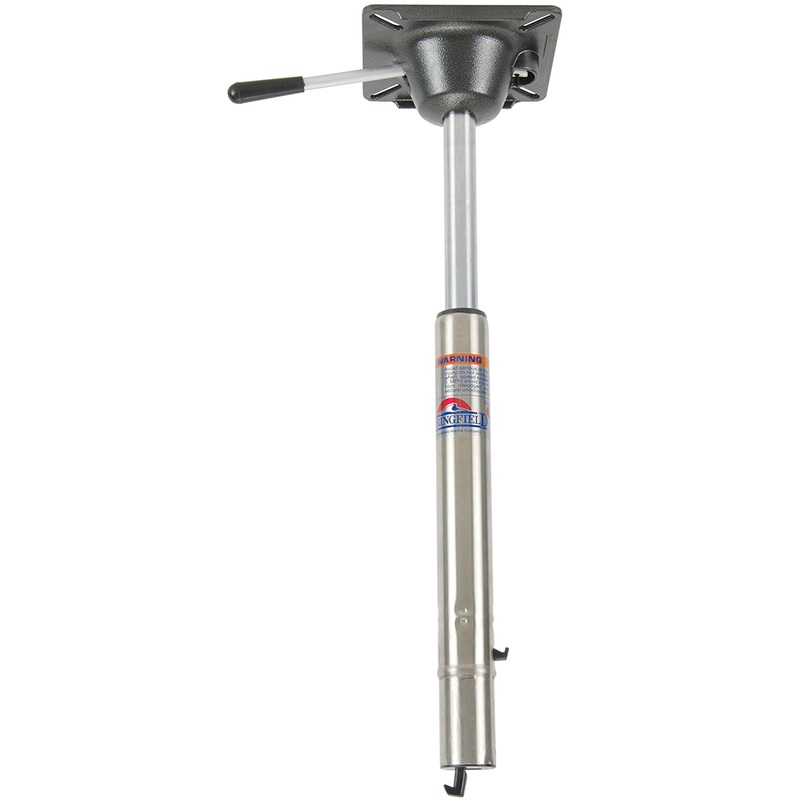 Springfield Spring-Lock Power-Rise Adjustable Sit-Down Post  Stainless Steel  Boat Box