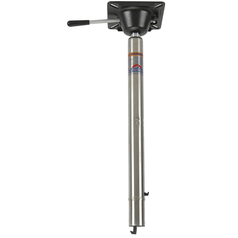 Springfield Spring-Lock Power-Rise Adjustable Stand-Up Post  Stainless Steel  Boat Box