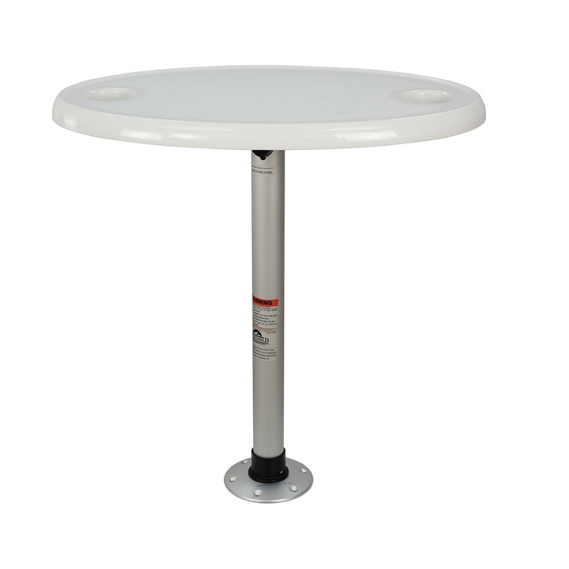 Springfield Thread-Lock Electrified Oval Table Package w/LED Lights & USB Ports  Boat Box