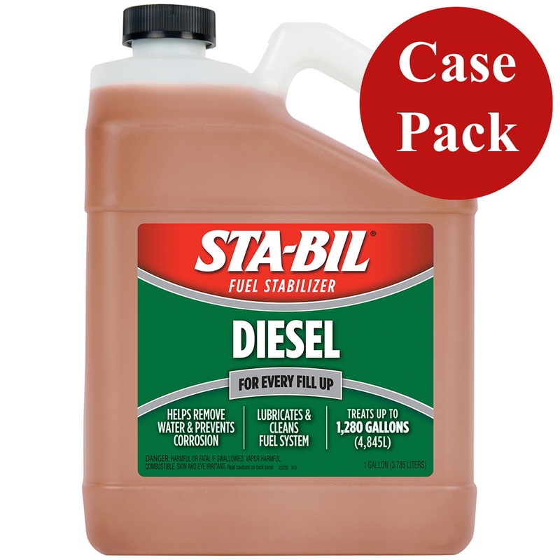STA-BIL Diesel Formula Fuel Stabilizer & Performance Improver  1 Gallon *Case of 4*  Boat Box