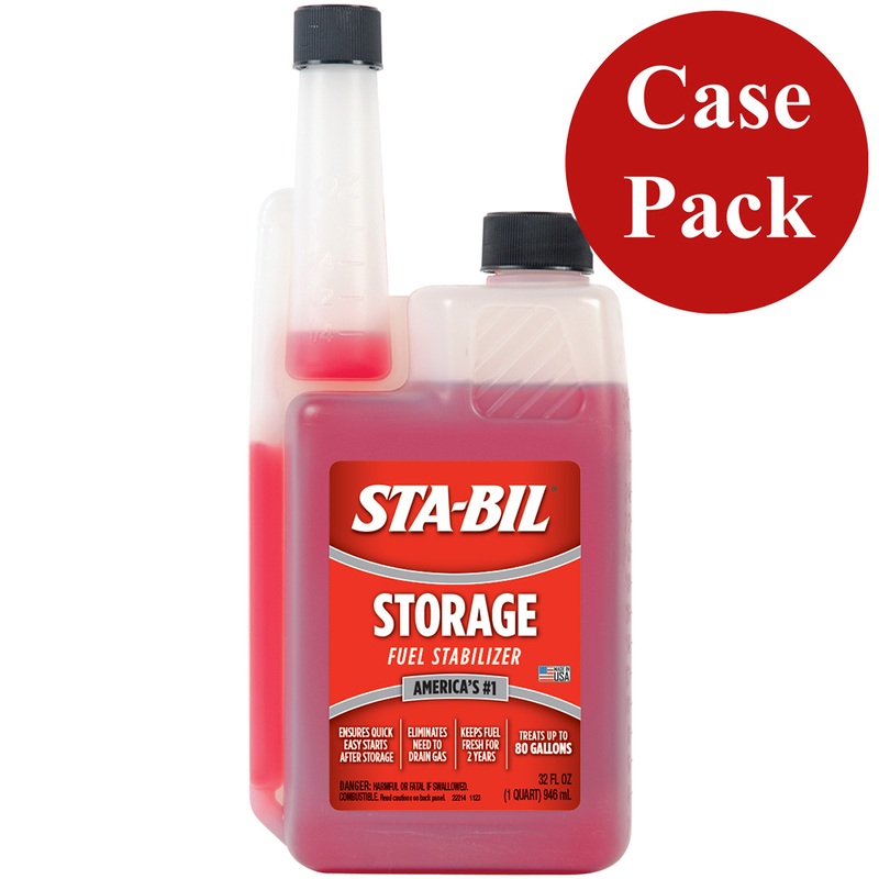 STA-BIL Fuel Stabilizer  32oz *Case of 12*  Boat Box