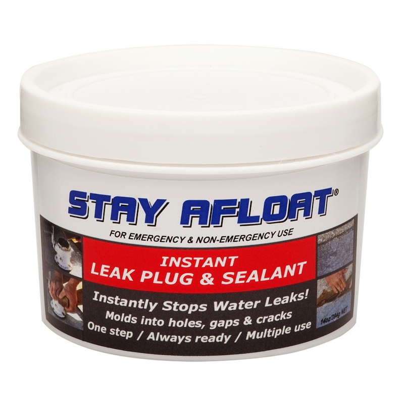 Stay Afloat Marine Instant Leak Plug & Sealant  14oz  Boat Box
