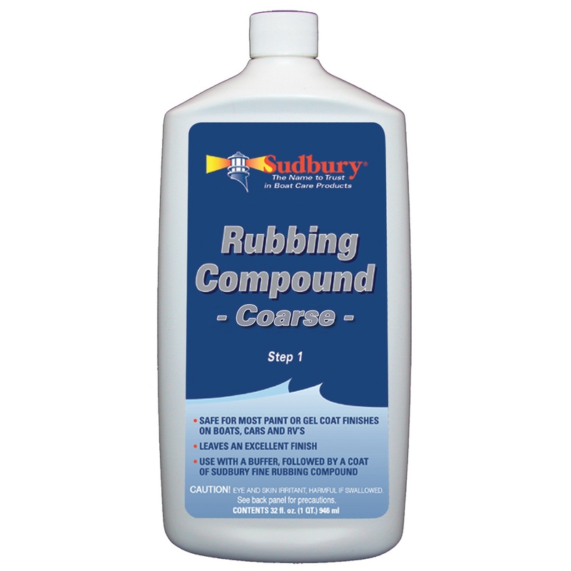 Sudbury Rubbing Compound Coarse  Step 1  32oz Fluid  Boat Box