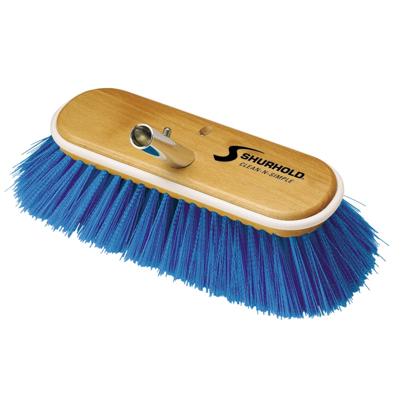 Shurhold 10 Extra-Soft Deck Brush  Blue Nylon Bristles  Boat Box