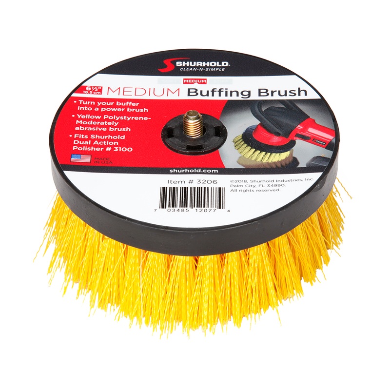 Shurhold 6- Medium Brush f/Dual Action Polisher  Boat Box