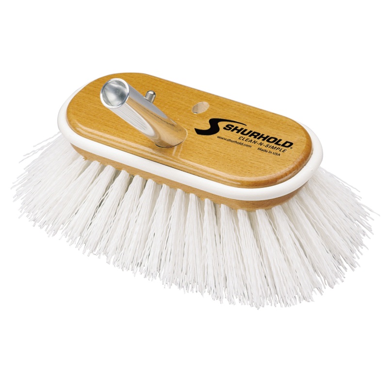 Shurhold 6 Polypropylene Stiff Bristle Deck Brush  Boat Box