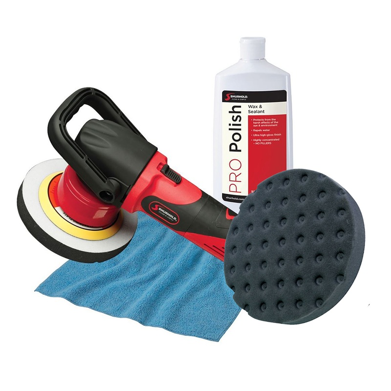 Shurhold Dual Action Polisher Start Kit w/Pro Polish, Pad & MicroFiber Towel  Boat Box