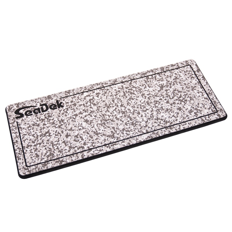 SeaDek 16 x 39 20mm Dual Density Large Helm Pad w/SeaDek Logo  Brushed Texture  Snow Camo/Black (406.4mm x 990.6mm x 20mm)  Boat Box
