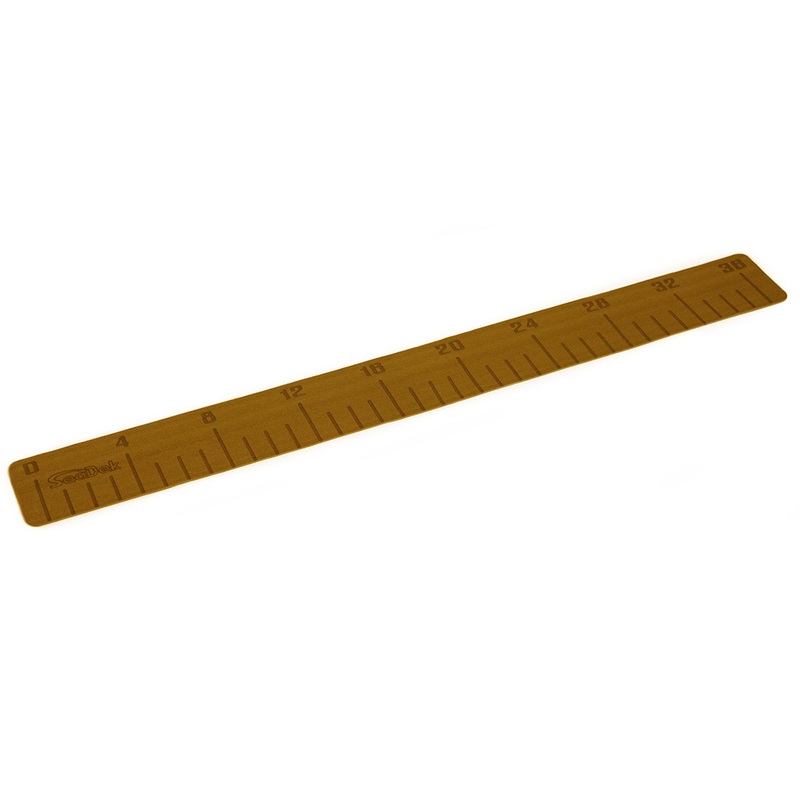 SeaDek 36 Fish Ruler  Mocha Brushed w/SeaDek Logo  Boat Box
