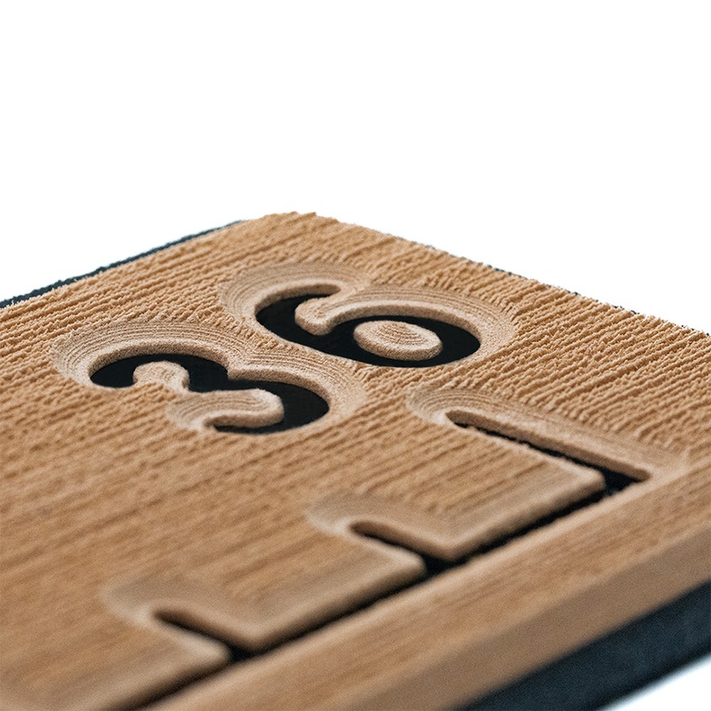 SeaDek 36 Routed Ruler  6mm  Brushed Texture  Mocha/Black  Boat Box