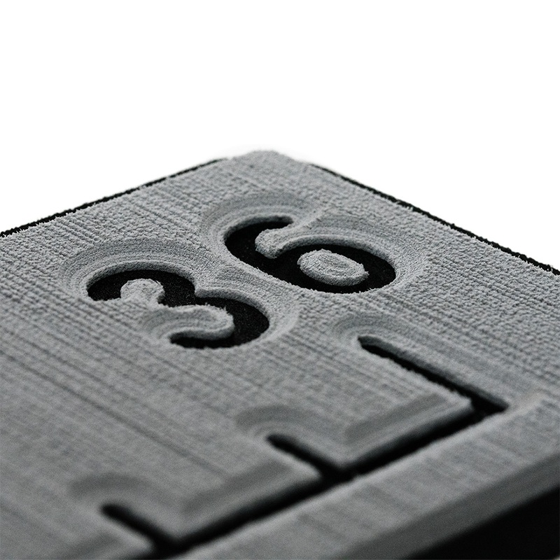 SeaDek 36 Routed Ruler  6mm  Brushed Texture  Storm Grey/Black  Boat Box
