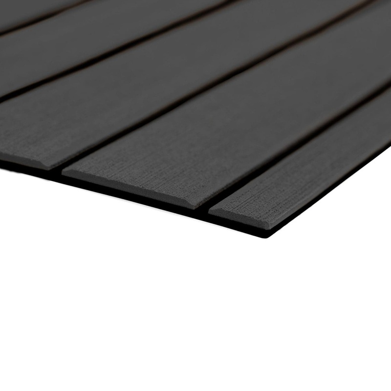 SeaDek 40 x 80 6mm Teak Full Sheet  Brushed Texture  Dark Grey/Black (1016mm x 2032mm x 6mm)  Boat Box