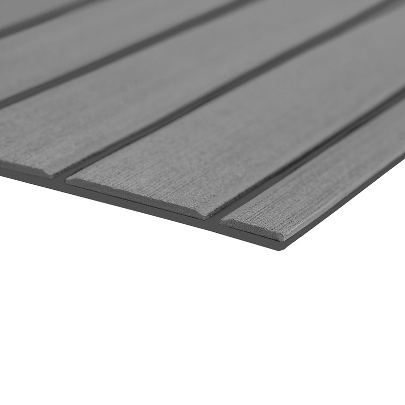SeaDek 40 x 80 6mm Teak Full Sheet  Brushed Texture  Storm Grey/Dark Grey (1016mm x 2032mm x 6mm)  Boat Box