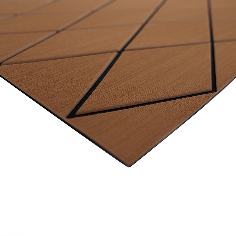 SeaDek 40 x 80 6mm Two Color Diamond Full Sheet  Brushed Texture  Brown/Black (1016mm x 2032mm x 6mm)  Boat Box