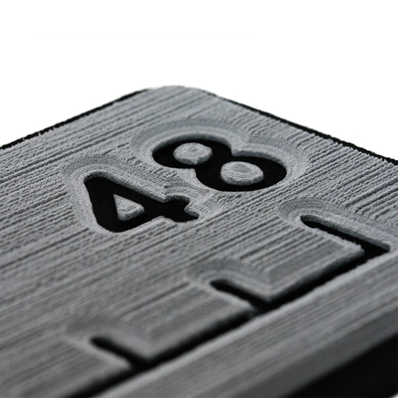 SeaDek 48 Routed Ruler  6mm  Brushed Texture  Storm Grey/Black  Boat Box