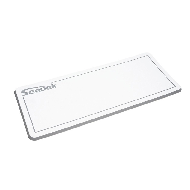 SeaDek Small Helm Pad  White/Storm Grey w/SeaDek Logo  Boat Box