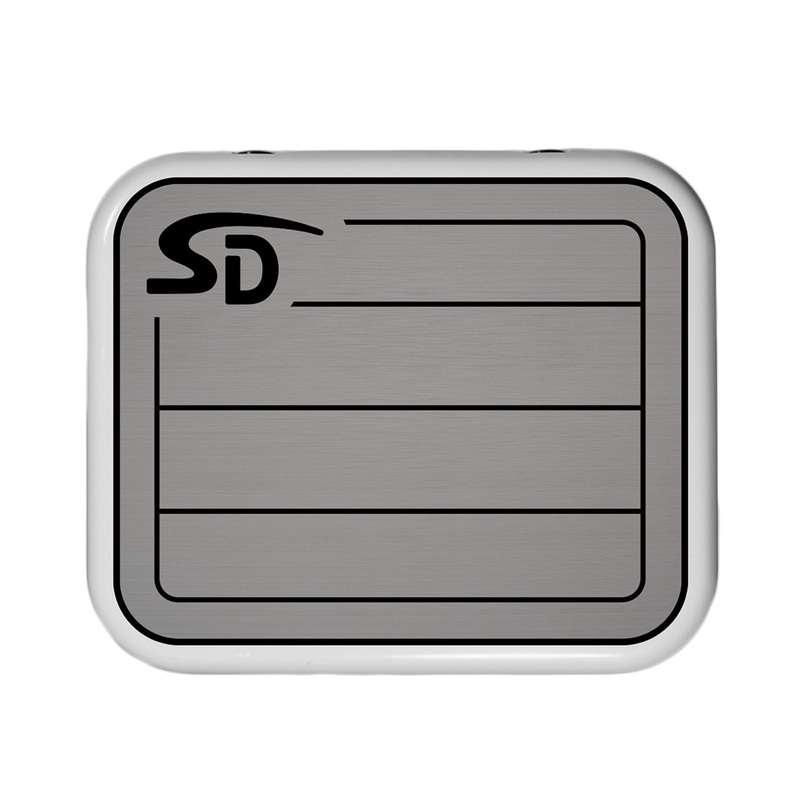 SeaDek YETI Roadie 24 Teak Cooler Pad  6mm  Storm Grey/Black  Boat Box