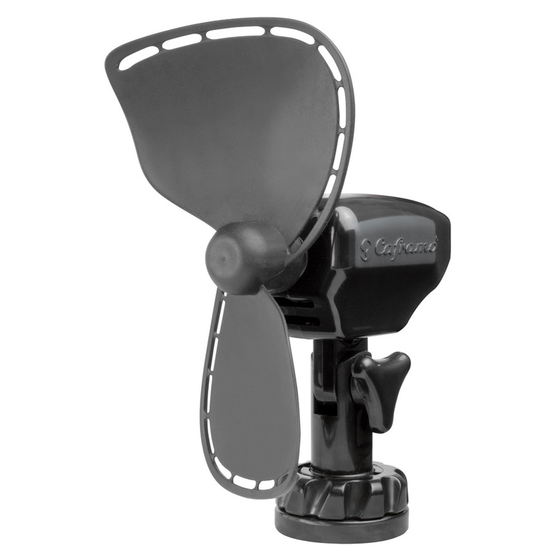 SEEKR by Caframo Ultimate 747 12V 2-Speed 7 Fan w/Lighter Plug  Black  Boat Box