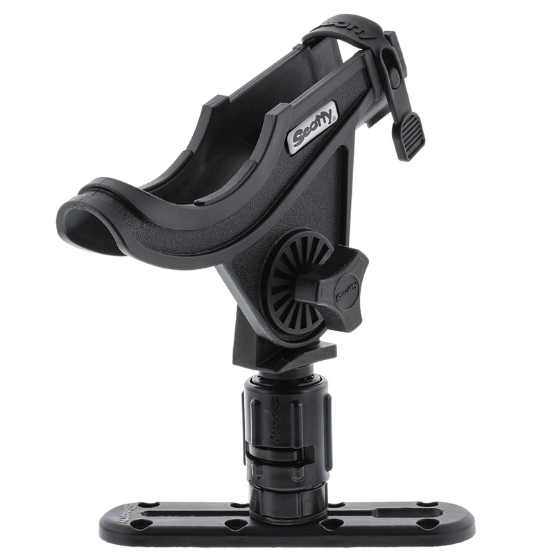 Scotty 282 Baitcaster Rod HolderTrack Combo w/Gearhead & 4 Track  Boat Box