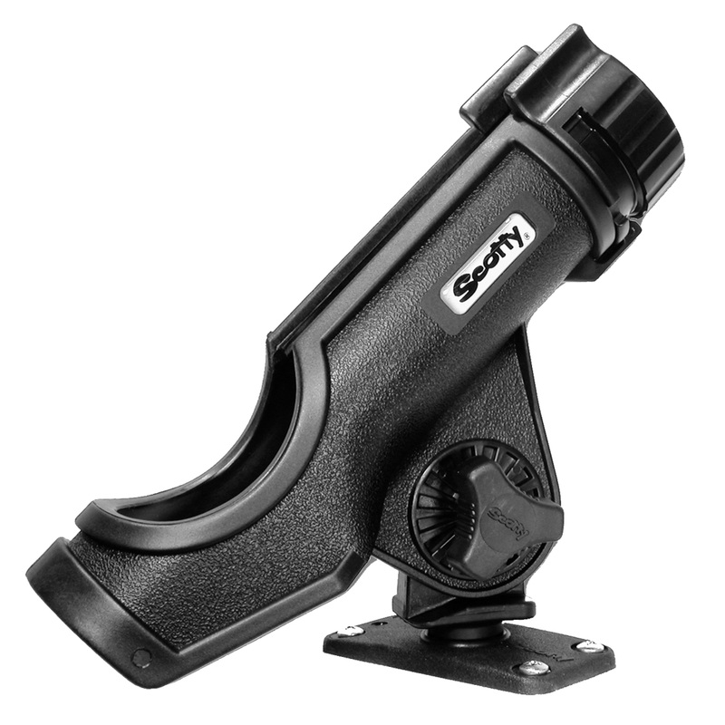 Scotty Powerlock Rod Holder Black w/244 Flush Deck Mount  Boat Box