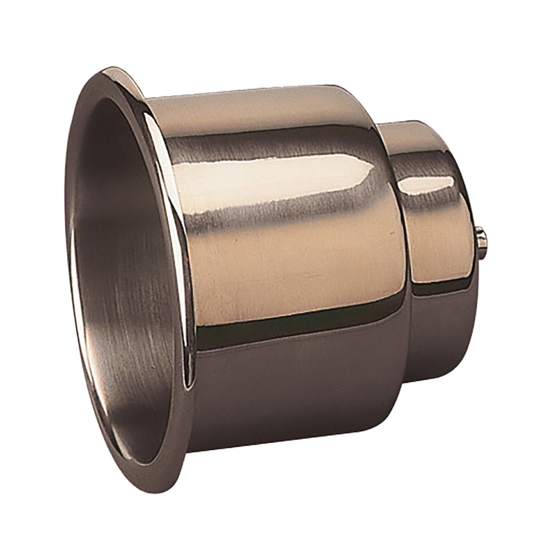Sea-Dog Flush Mount Combo Drink Holder w/Drain Fitting  Stamped 304 Stainless Steel  Boat Box
