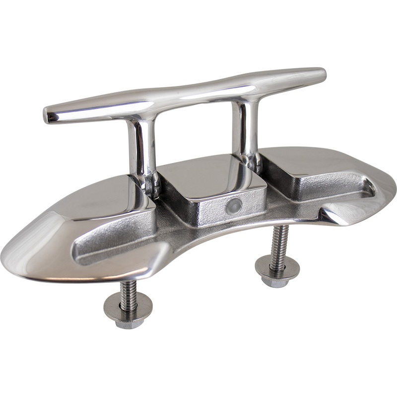 Sea-Dog Folding Stud Mount Cleat  4-1/2  Investment Cast 316 Stainless Steel  Boat Box