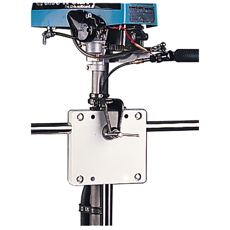 Sea-Dog Poly Rail Mount Motor Bracket  White  Boat Box