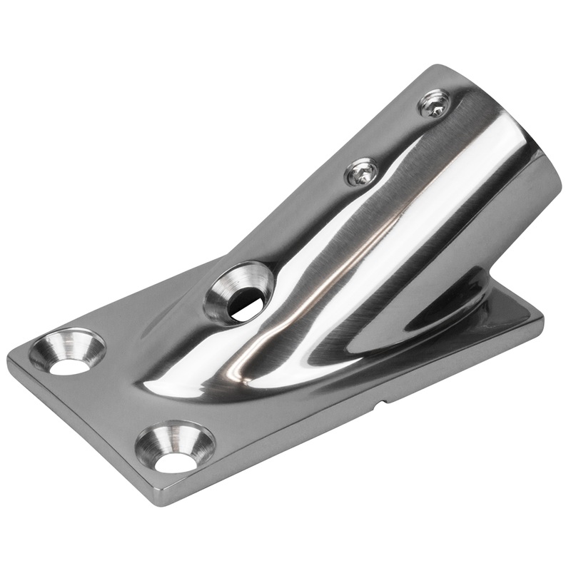 Sea-Dog Rail Base Fitting Rectangular Base 30 316 Stainless Steel  1-7/8 x 3-3/16  1 OD  Boat Box