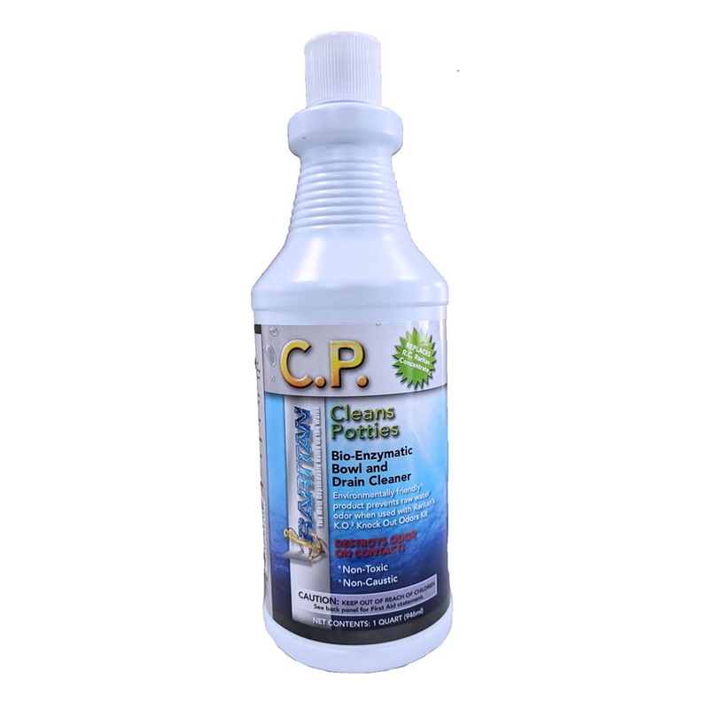 Raritan C.P. Cleans Potties Bio-Enzymatic Bowl Cleaner  32oz Bottle  Boat Box