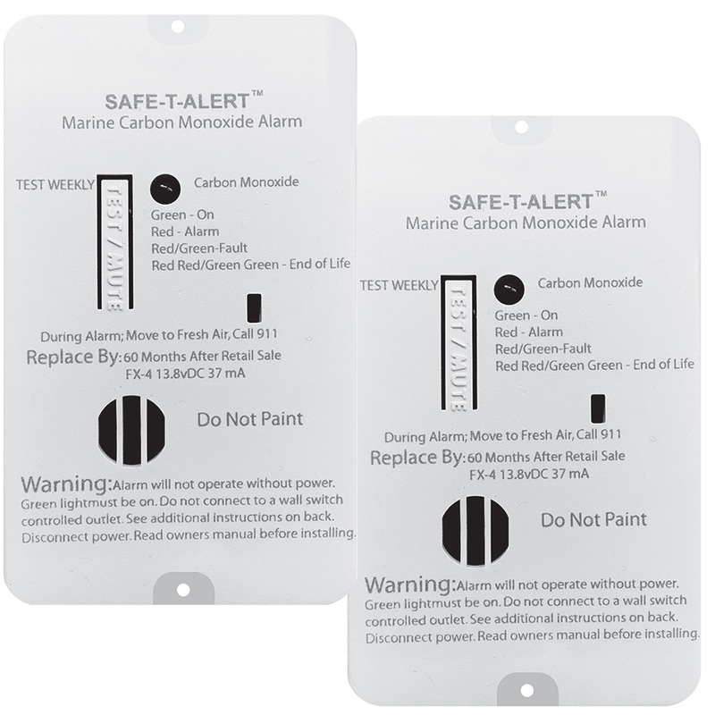 Safe-T-Alert FX-4 Carbon Monoxide Alarm  2-Pack  Boat Box