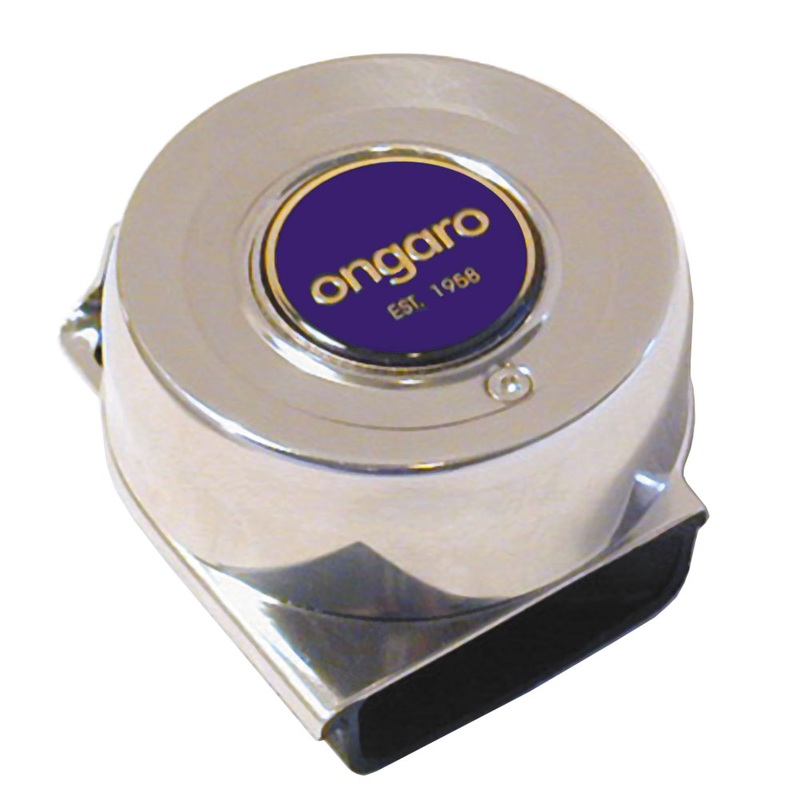 Schmitt Marine Ongaro All-Stainless Mini Compact Single Horn  12V  Boat Box
