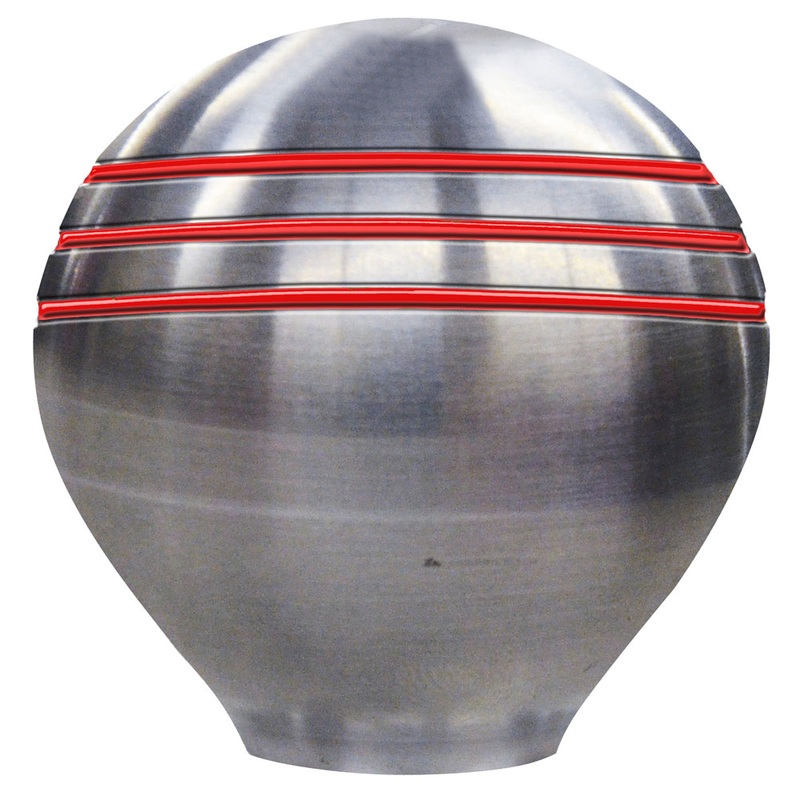Schmitt Marine Throttle Knob  1-1/2  Red Grooves  Boat Box
