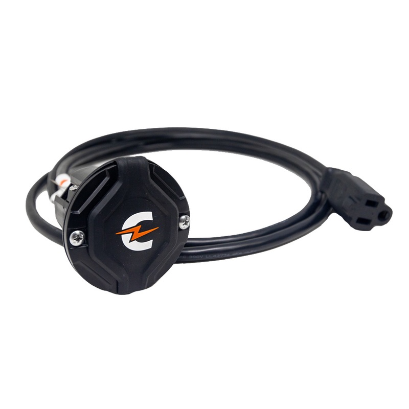 Power-Pole Charge Plug Port w/6 ft. AC Extension  Boat Box