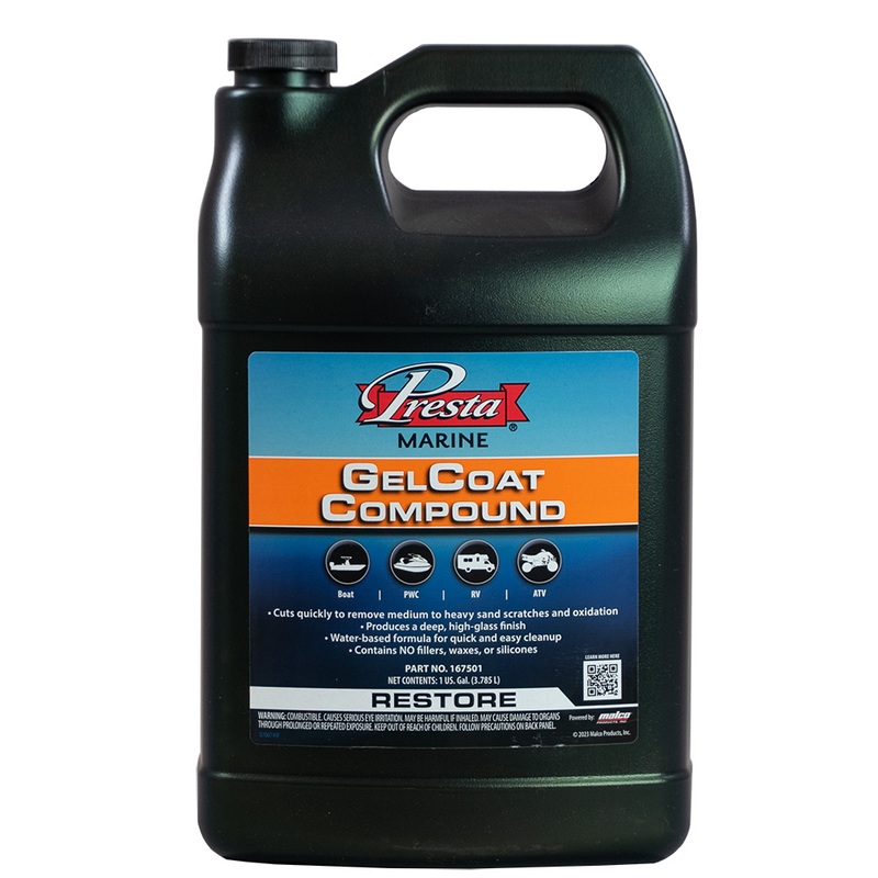 Presta Gel Coat Compound  1 Gallon  Boat Box