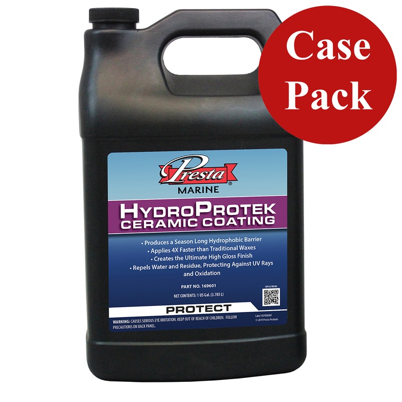 Presta Hydro Protek Ceramic Coating  1 Gallon *Case of 4*  Boat Box