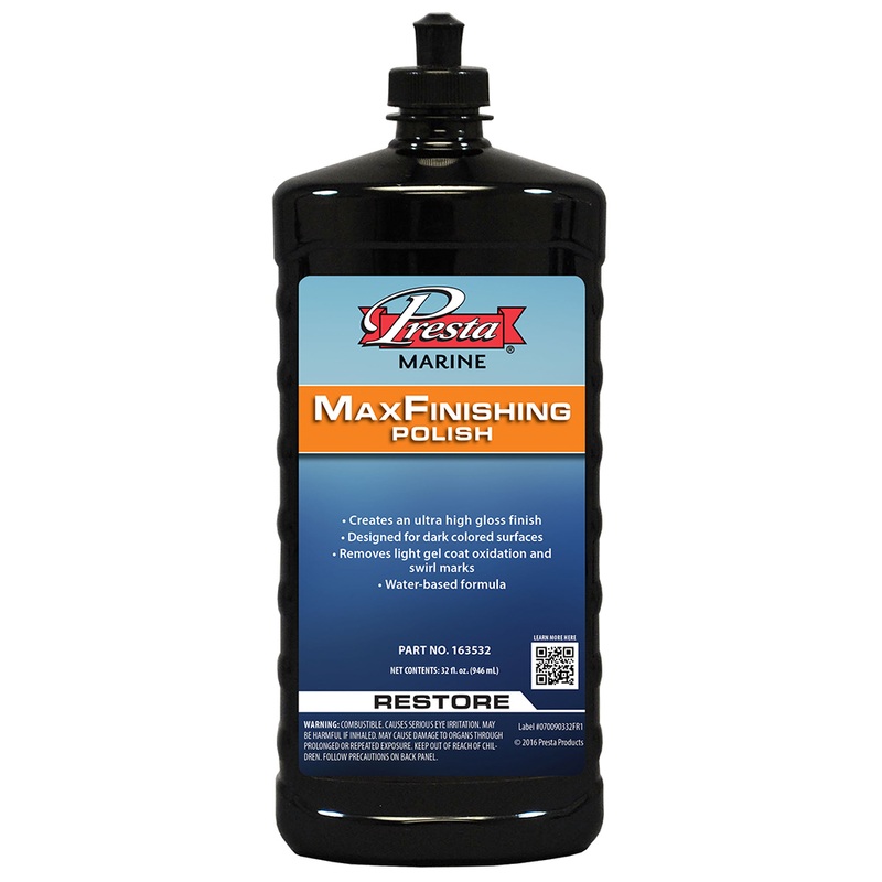 Presta MaxFinishing Polish  32oz  Boat Box
