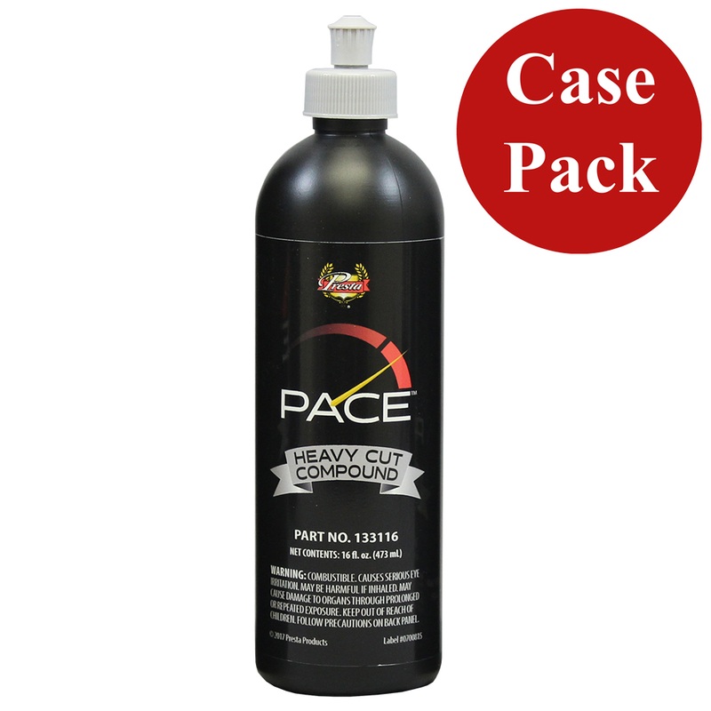 Presta PACE Heavy Cut Compound  16oz  *Case of 6*  Boat Box