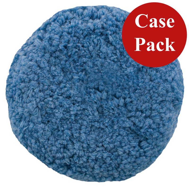 Presta Rotary Blended Wool Buffing Pad  Blue Soft Polish  *Case of 12*  Boat Box