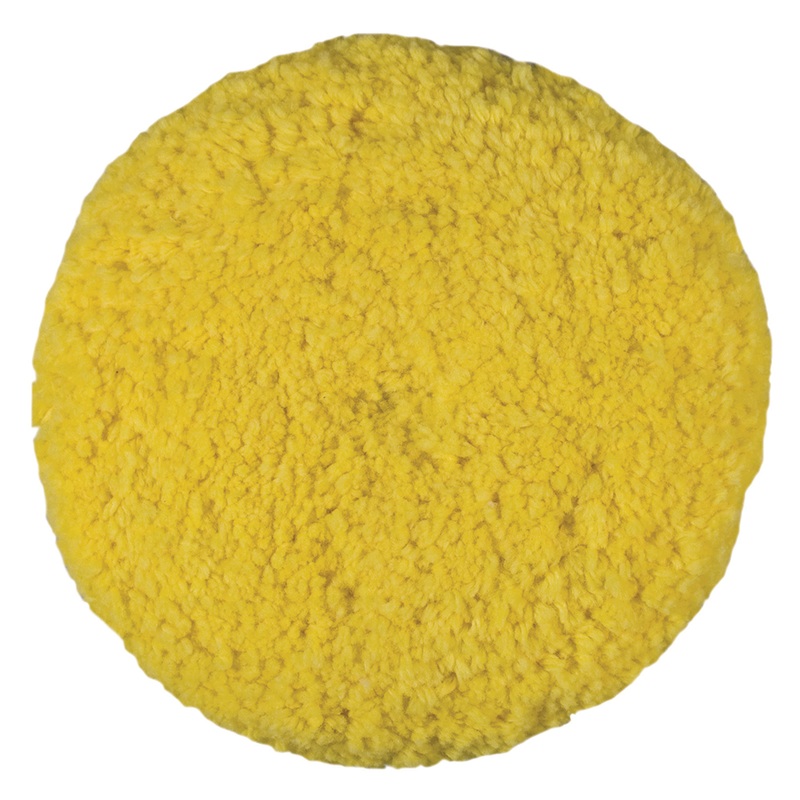 Presta Rotary Blended Wool Buffing Pad  Yellow Medium Cut  Boat Box