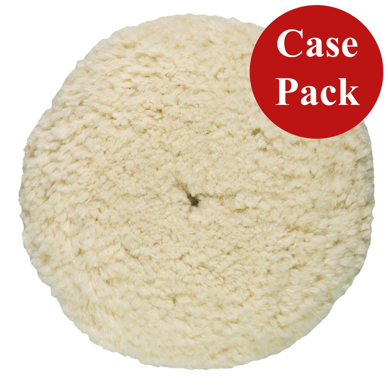 Presta Rotary Wool Buffing Pad  White Heavy Cut  *Case of 12*  Boat Box