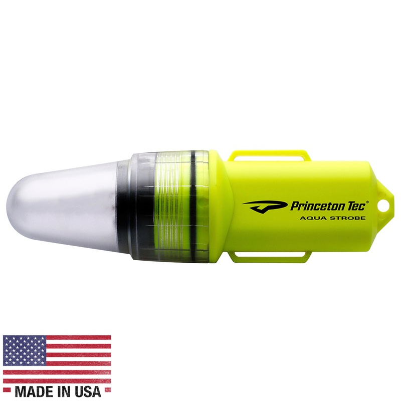 Princeton Tec Aqua Strobe LED  Neon Yellow  Boat Box