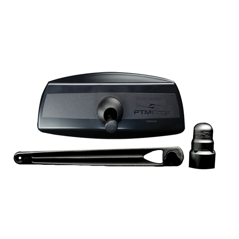 PTM Edge UCX-17 PRO Pontoon Mirror/Bracket Kit  Black  Boat Box