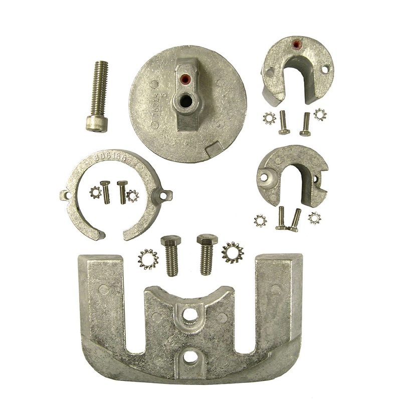 Performance Metals Mercruiser Bravo 1 Complete Anode Kit  Aluminum\  Boat Box